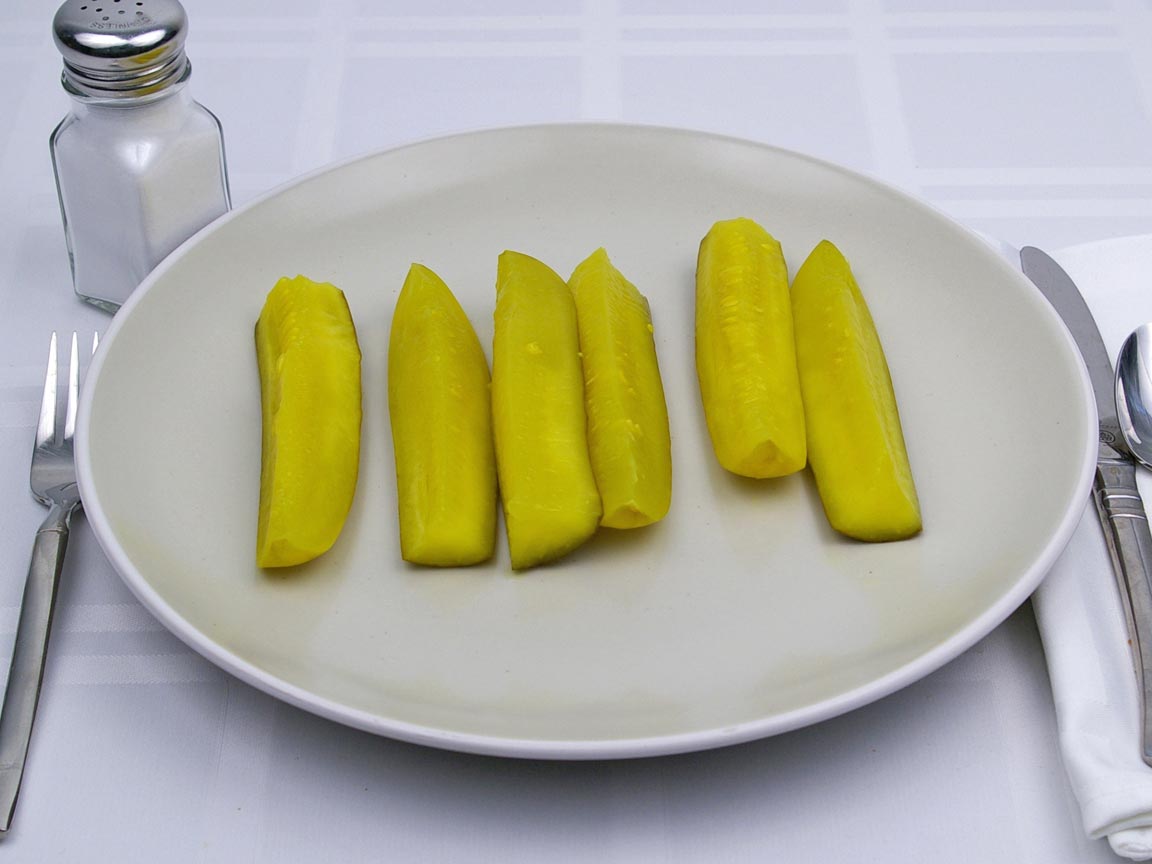 Calories in 6 spear(s) of Dill Spear Pickle