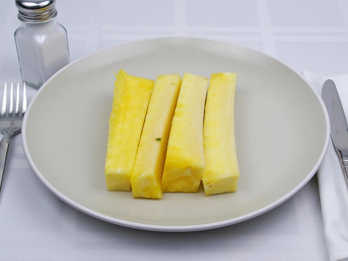 Calories in 1 core(s) of Pineapple - Fresh - Core