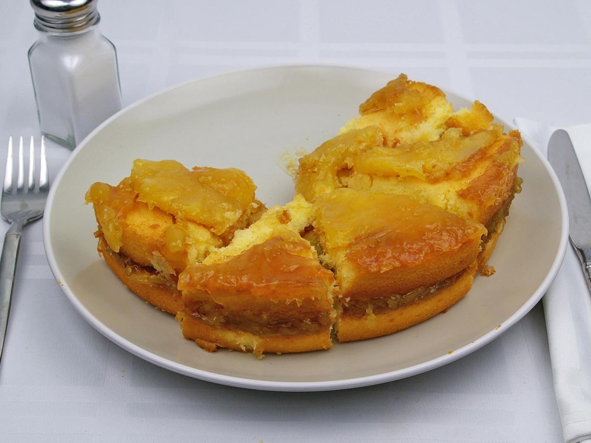 Calories in 5 piece(s) of Pineapple Upside-Down Cake