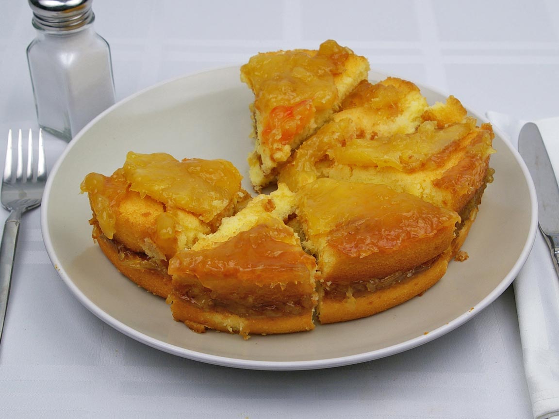 Calories in 6 piece(s) of Pineapple Upside-Down Cake