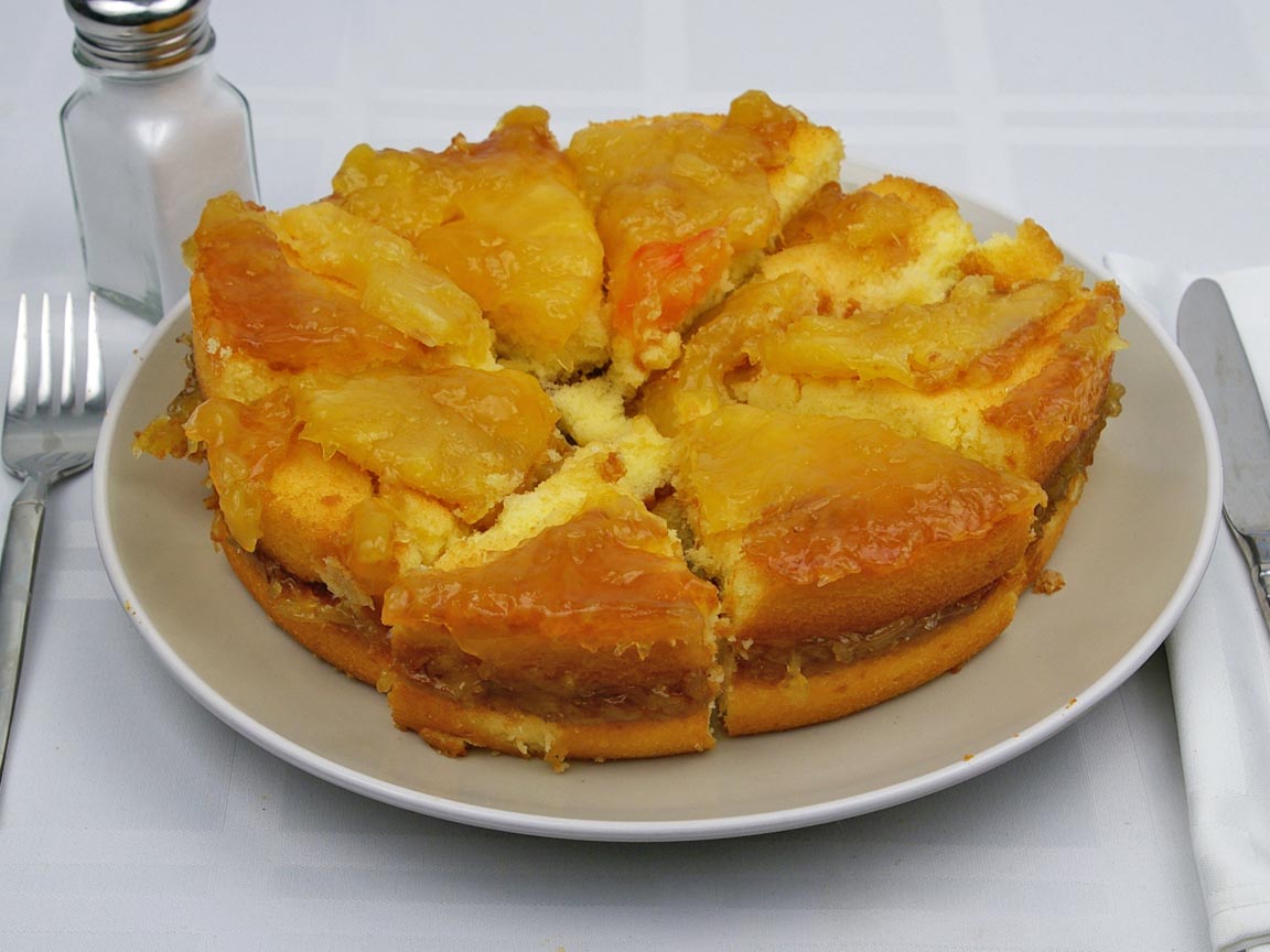 Calories in 8 piece(s) of Pineapple Upside-Down Cake