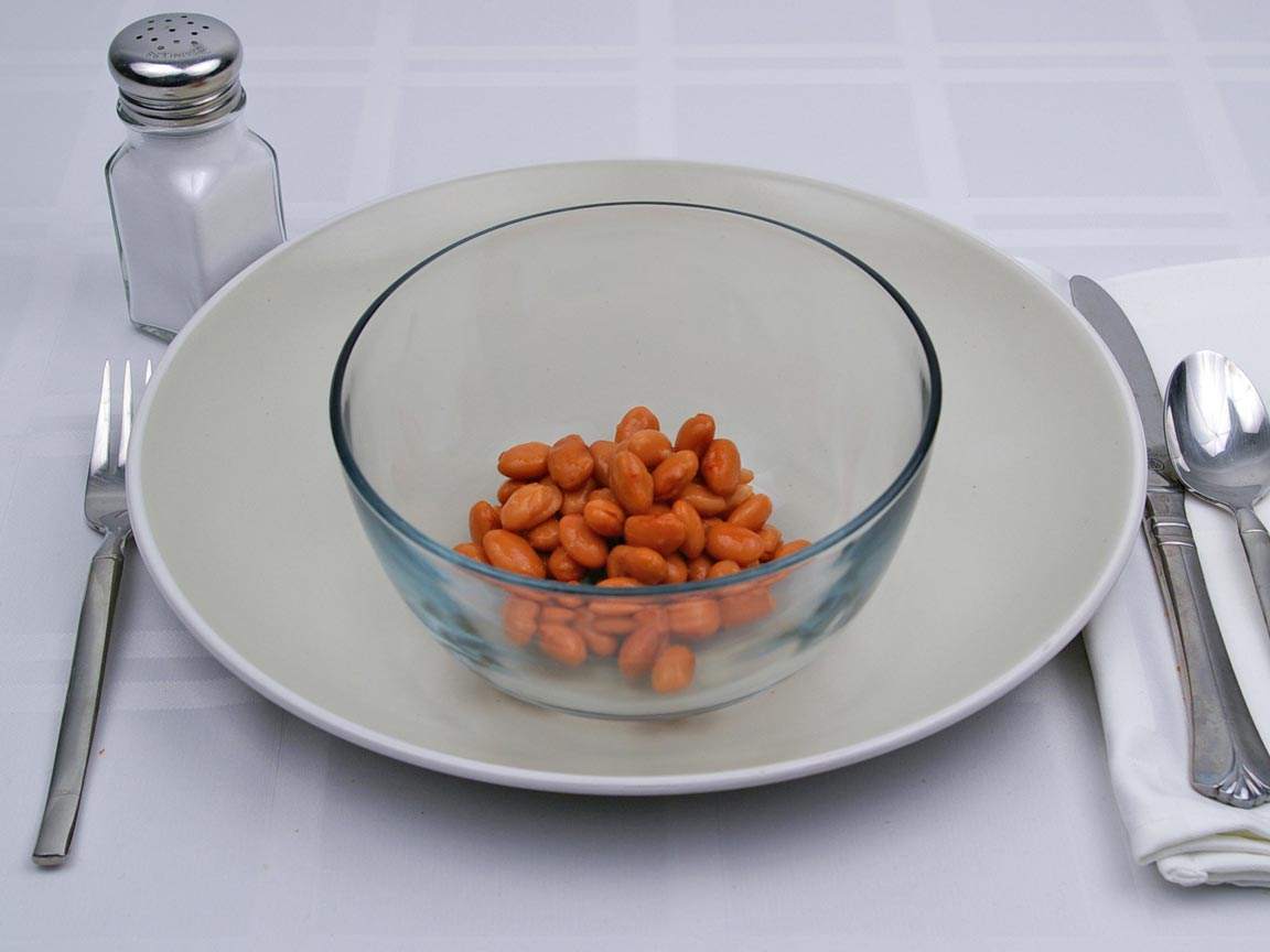 Calories in 0.5 cup(s) of Pinto Beans - Canned