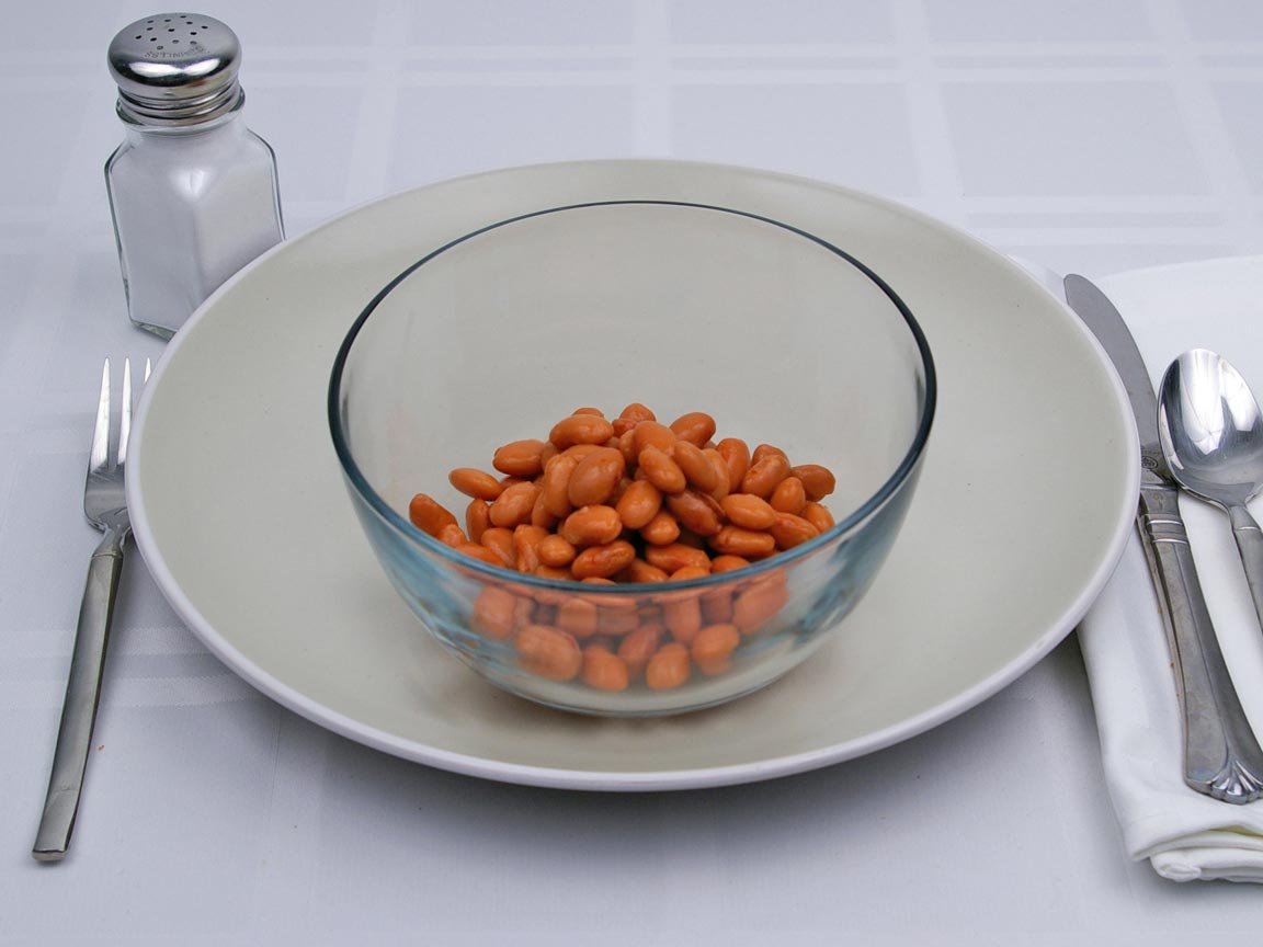 Calories in 0.75 cup(s) of Pinto Beans - Canned