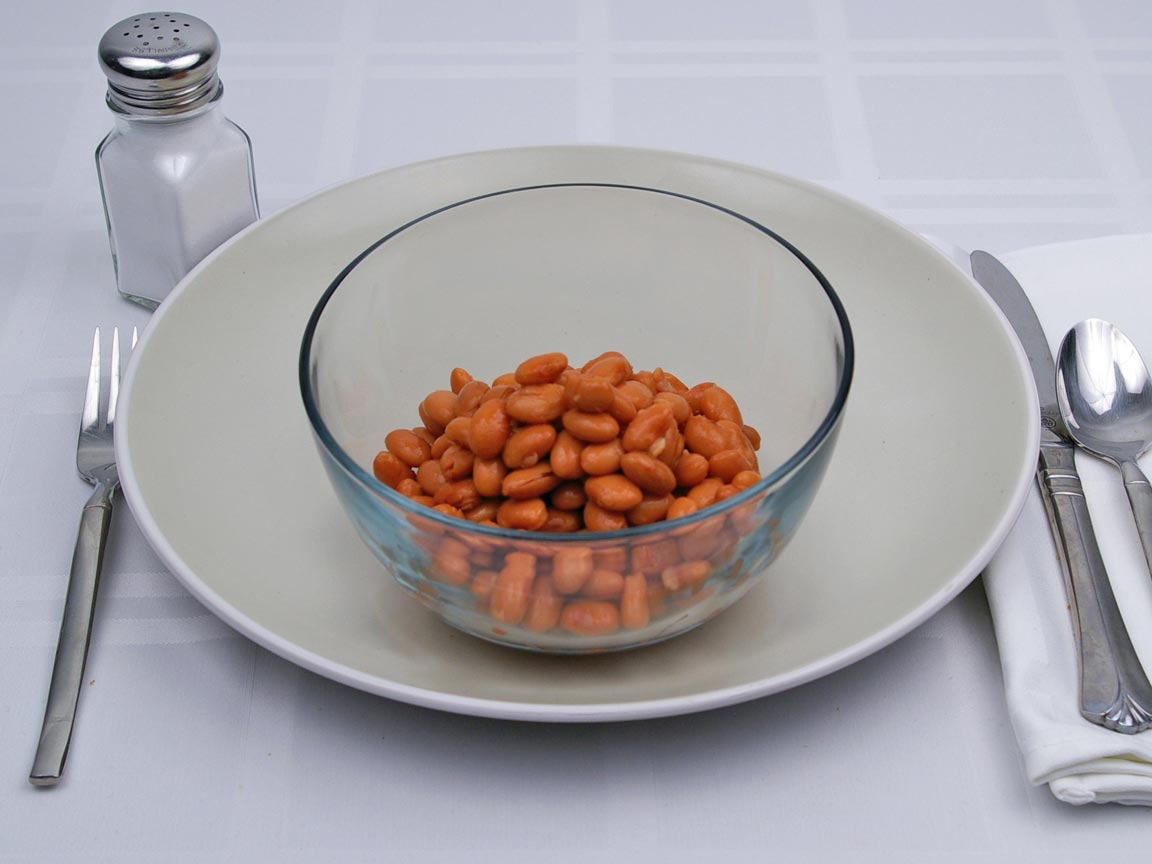 Calories in 1.25 cup(s) of Pinto Beans - Canned