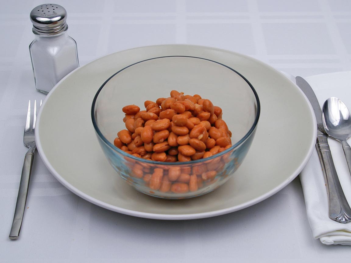 Calories in 1.5 cup(s) of Pinto Beans - Canned