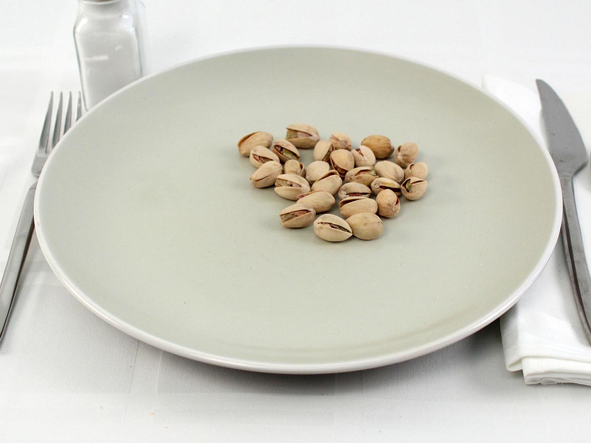 Calories in 0.22 cup(s) of Pistachio Nuts - Salted