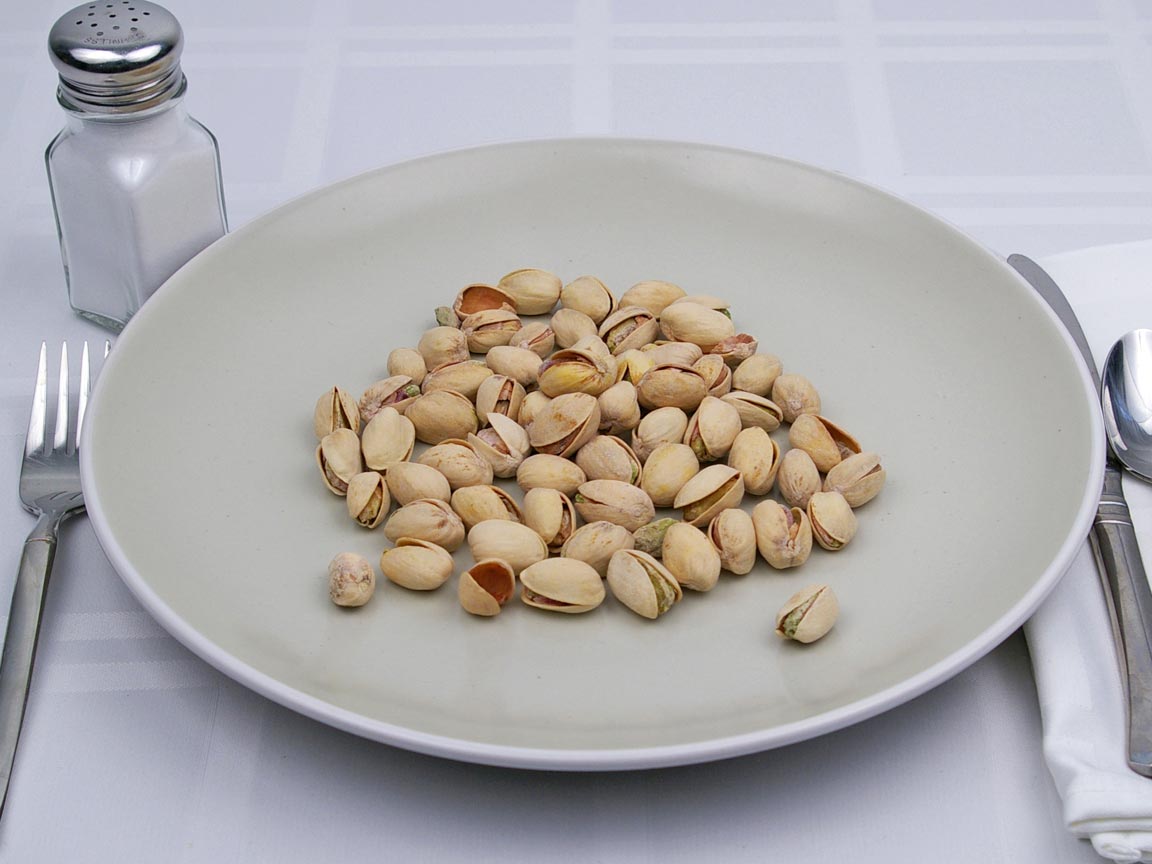 Calories in 0.67 cup(s) of Pistachio Nuts - Salted