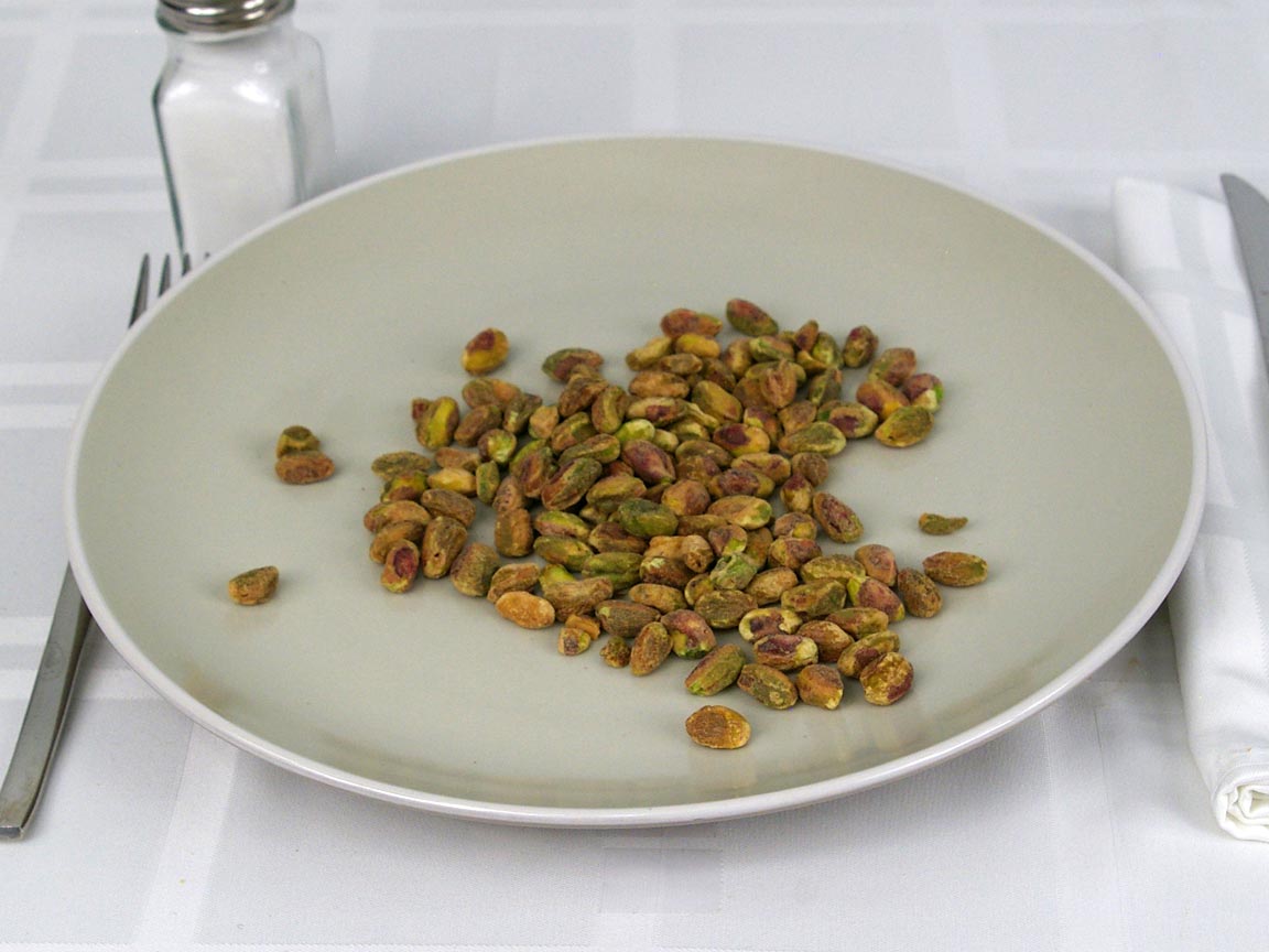 Calories in 56 grams of Shelled Pistachios