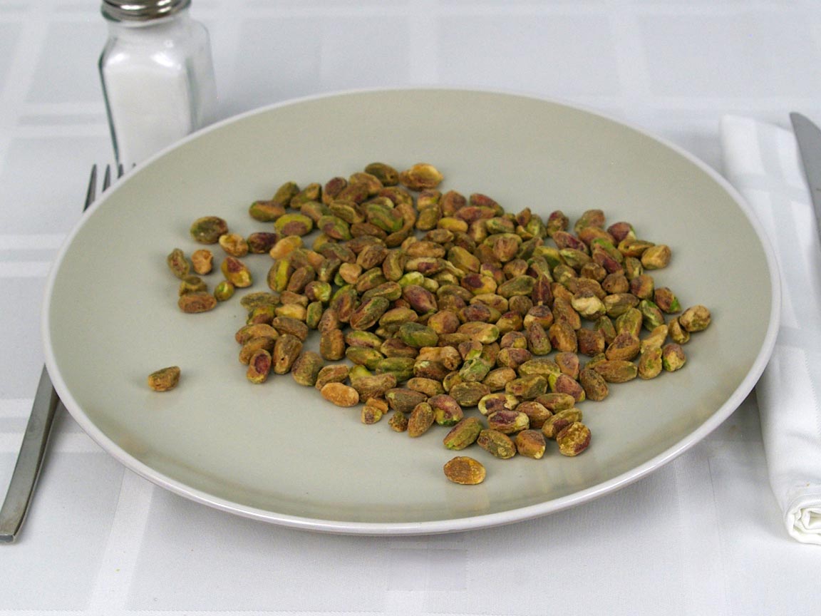 Calories in 85 grams of Shelled Pistachios