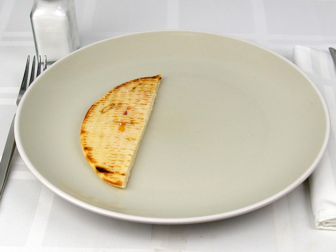 Calories in 0.25 pita(s) of Pita Bread - White