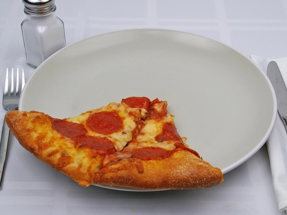 Calories in 2 slice(s) of Pizza - Pepperoni - Reg Crust - Medium - 12 inch