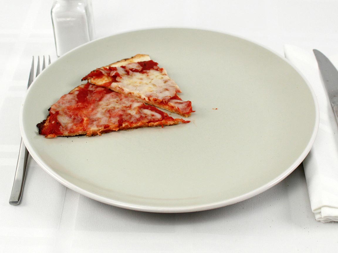 Calories in 0.25 pizza(s) of Pizza Rev Thin Crust Cheese 
