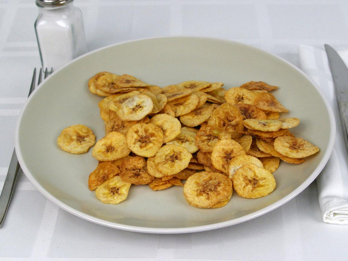 Calories in 56 grams of Plantain Chips - Sweet