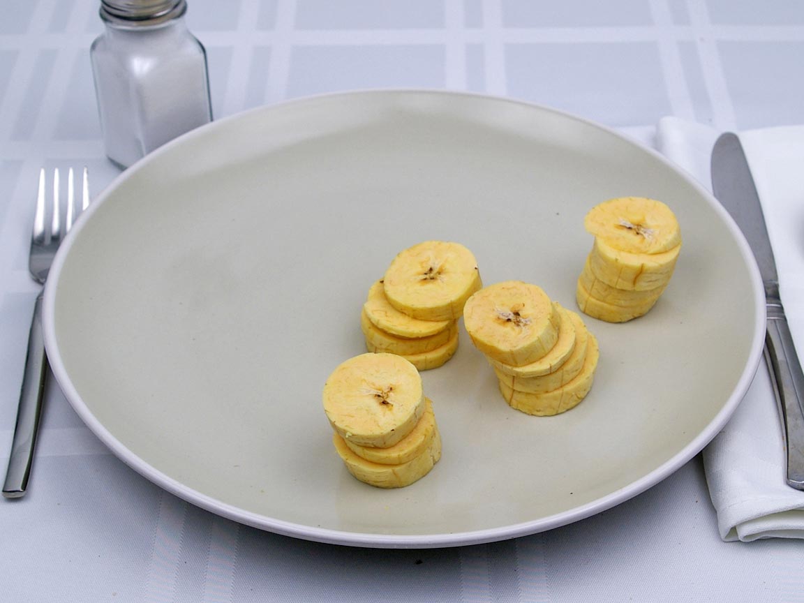 Calories in 113 grams of Plantains - Raw