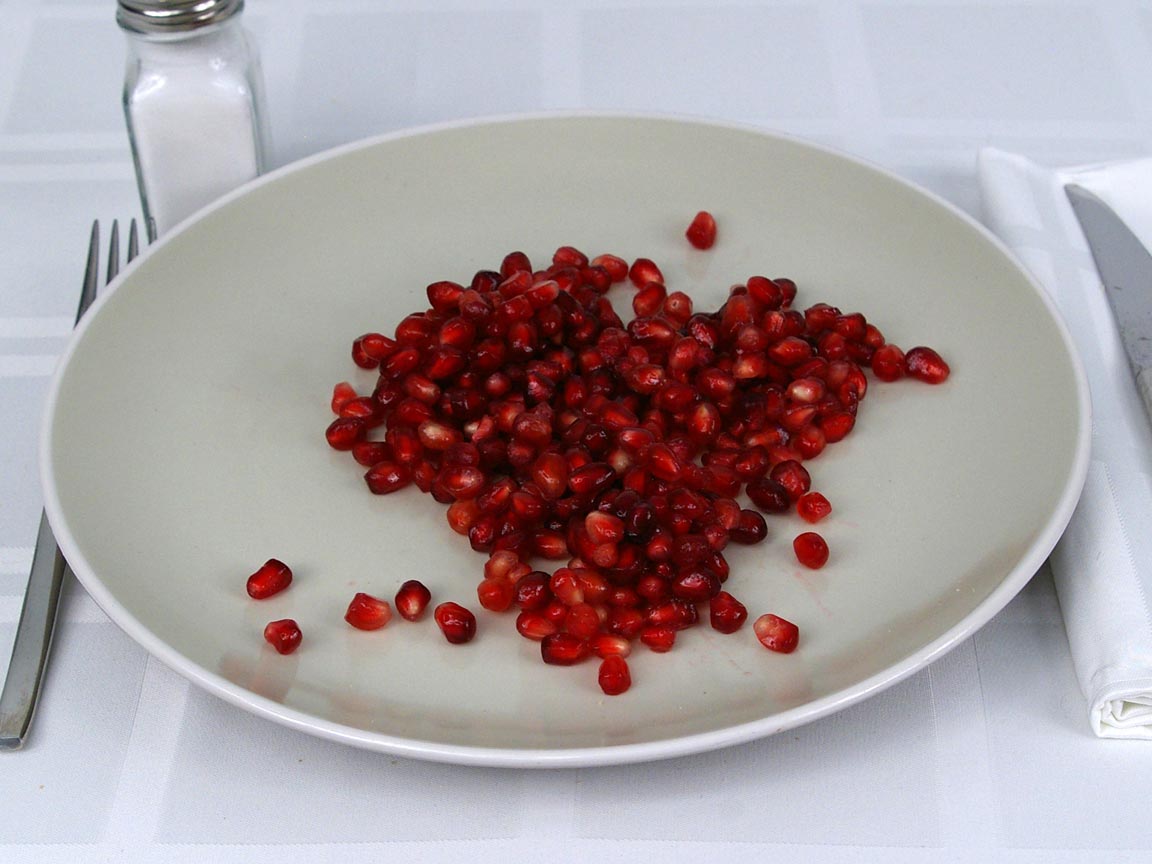 Calories in 1 cup(s) of Pomegranate Seeds
