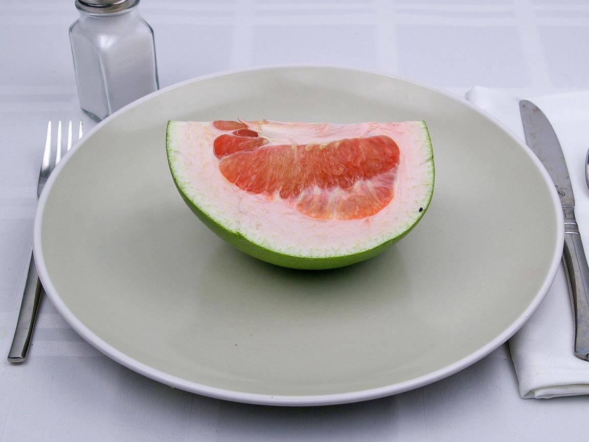 Calories in 0.25 fruit(s) of Pummelo (Pomelo)