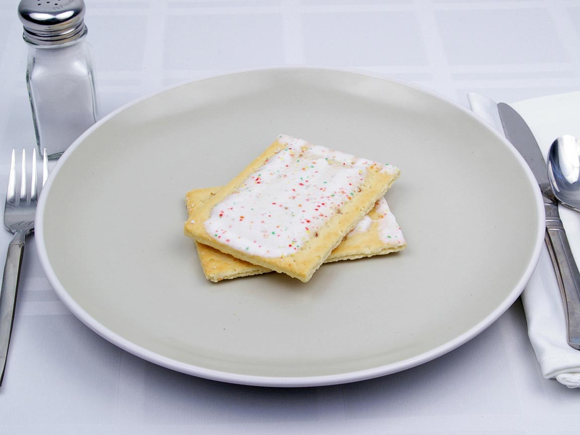 Calories in 2 pastry(ies) of PopTarts - Frosted