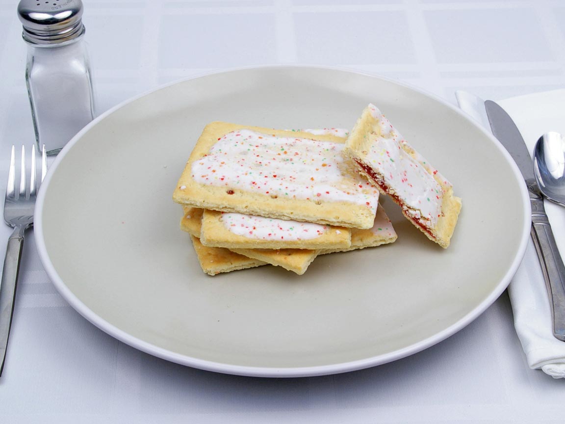 Calories in 4.5 pastry(ies) of PopTarts - Frosted