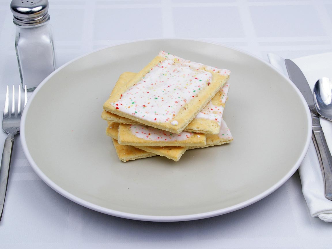 Calories in 5 pastry(ies) of PopTarts - Frosted