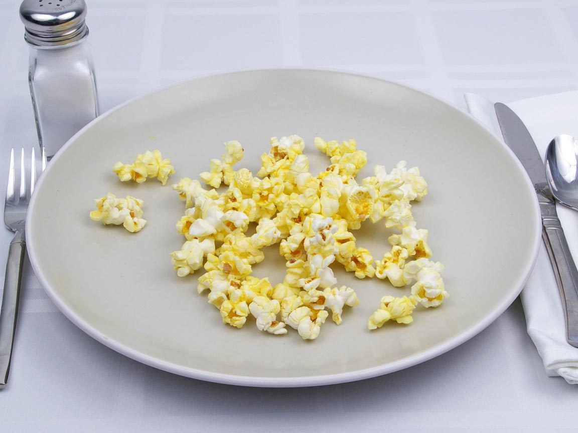 Calories in 1 cup(s) of Popcorn - Microwave - Butter