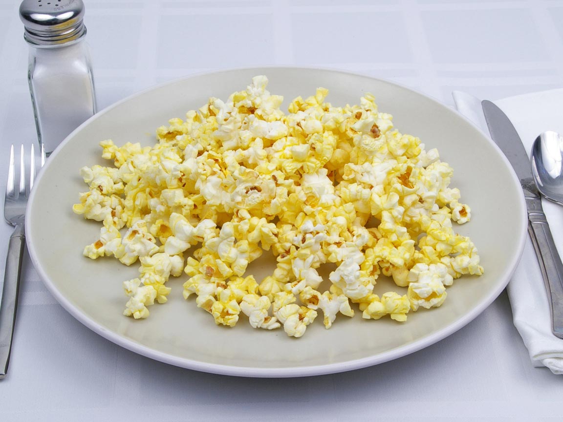Calories in 3 cup(s) of Popcorn - Microwave