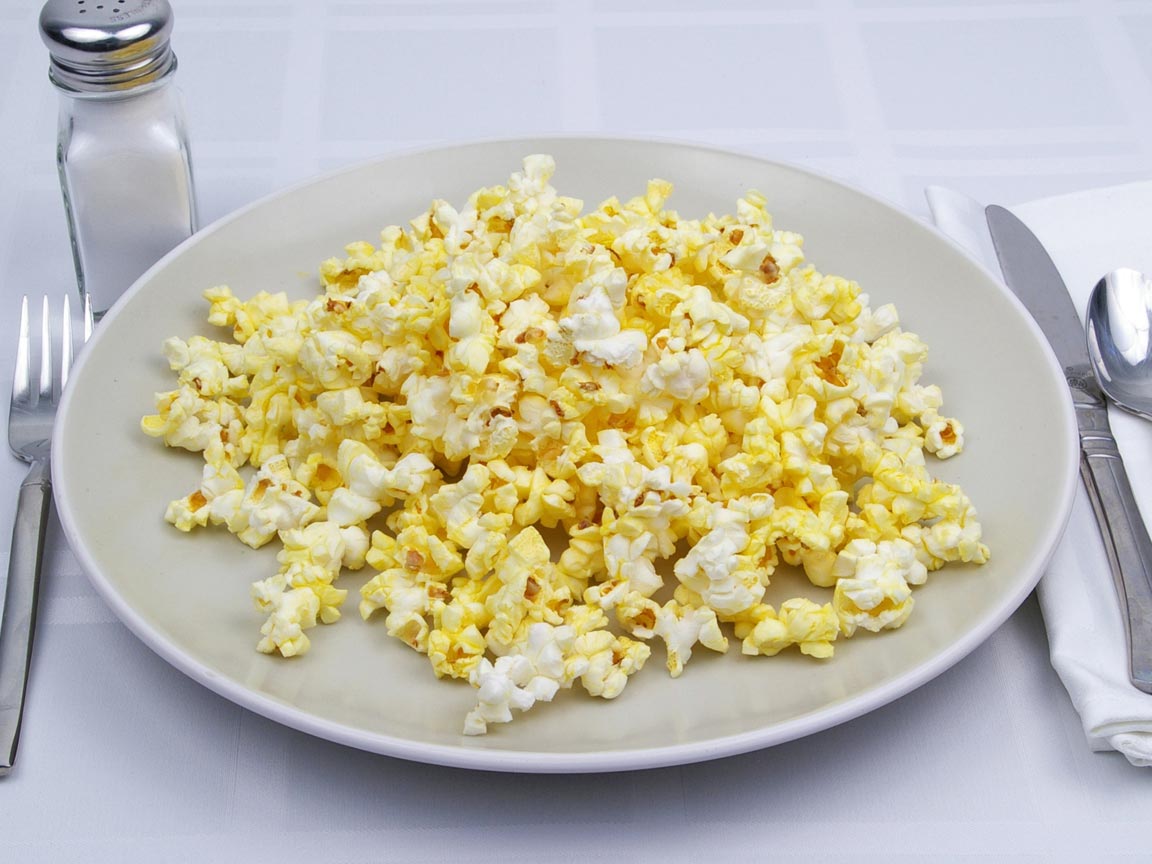 Calories in 3.33 cup(s) of Popcorn - Microwave