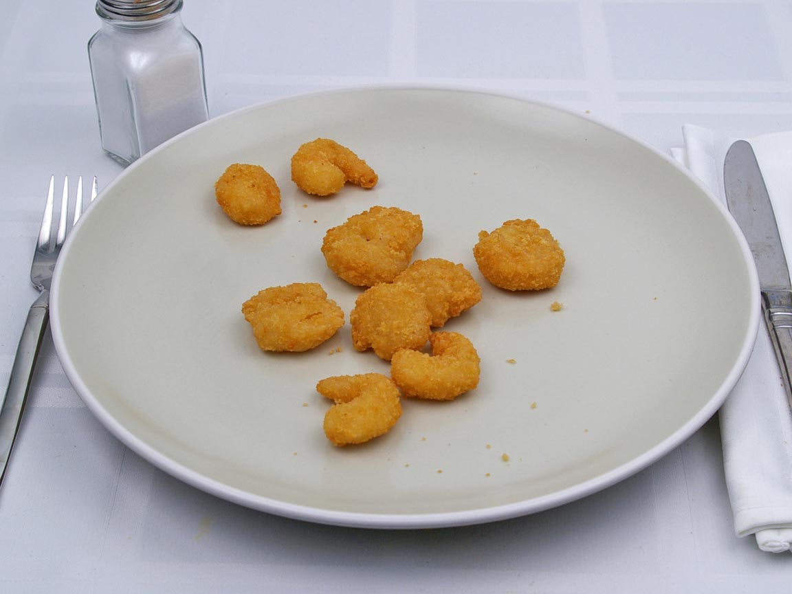 Calories in 0.75 order(s) of Long John Silver's - Popcorn Shrimp