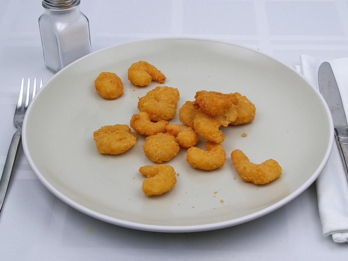 Calories in 1.17 order(s) of Long John Silver's - Popcorn Shrimp