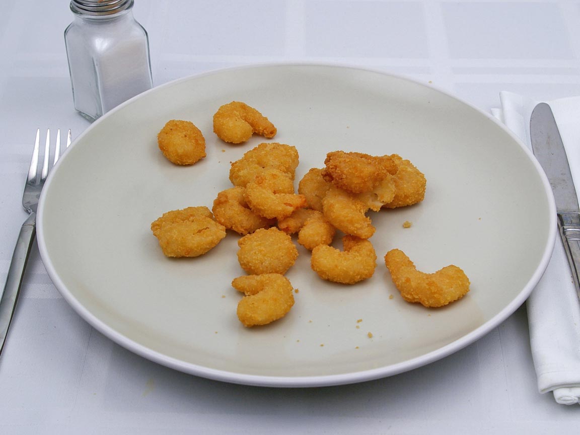 Calories in 1.25 order(s) of Long John Silver's - Popcorn Shrimp