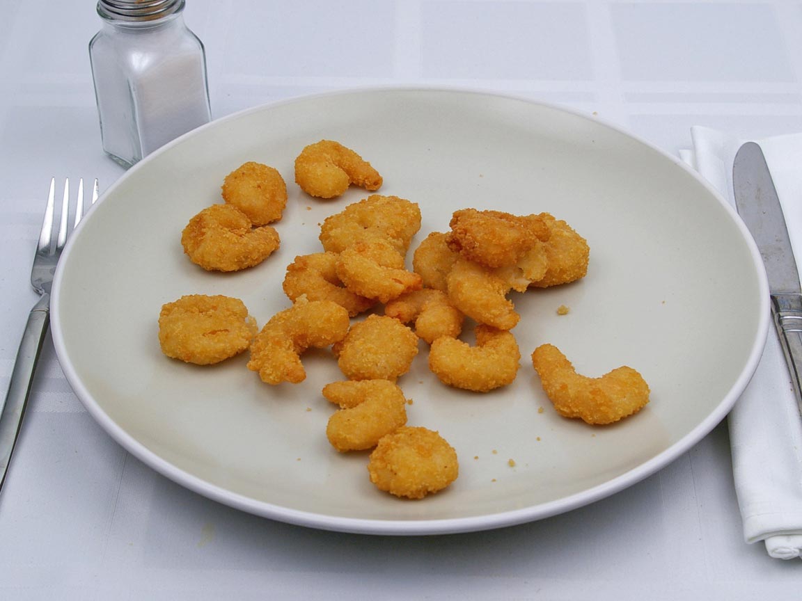 Calories in 1.5 order(s) of Long John Silver's - Popcorn Shrimp