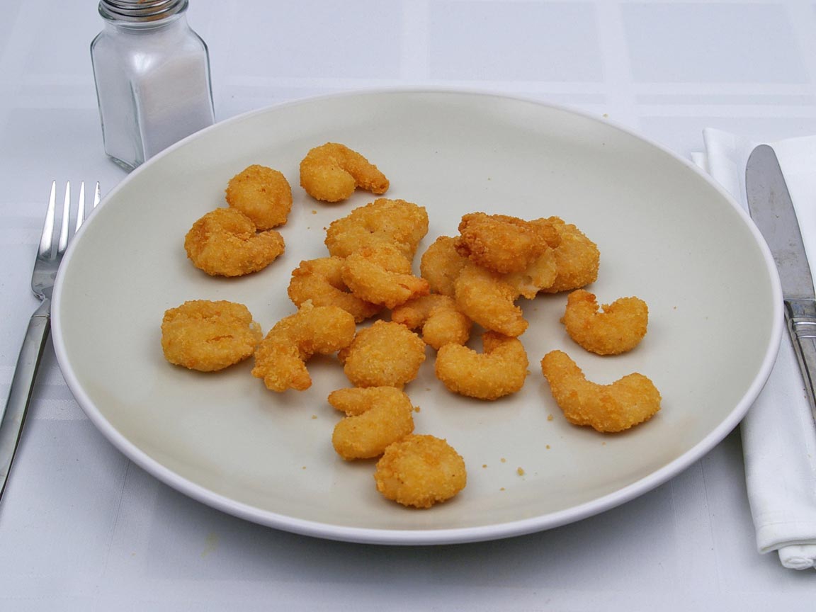 Calories in 1.58 order(s) of Long John Silver's - Popcorn Shrimp