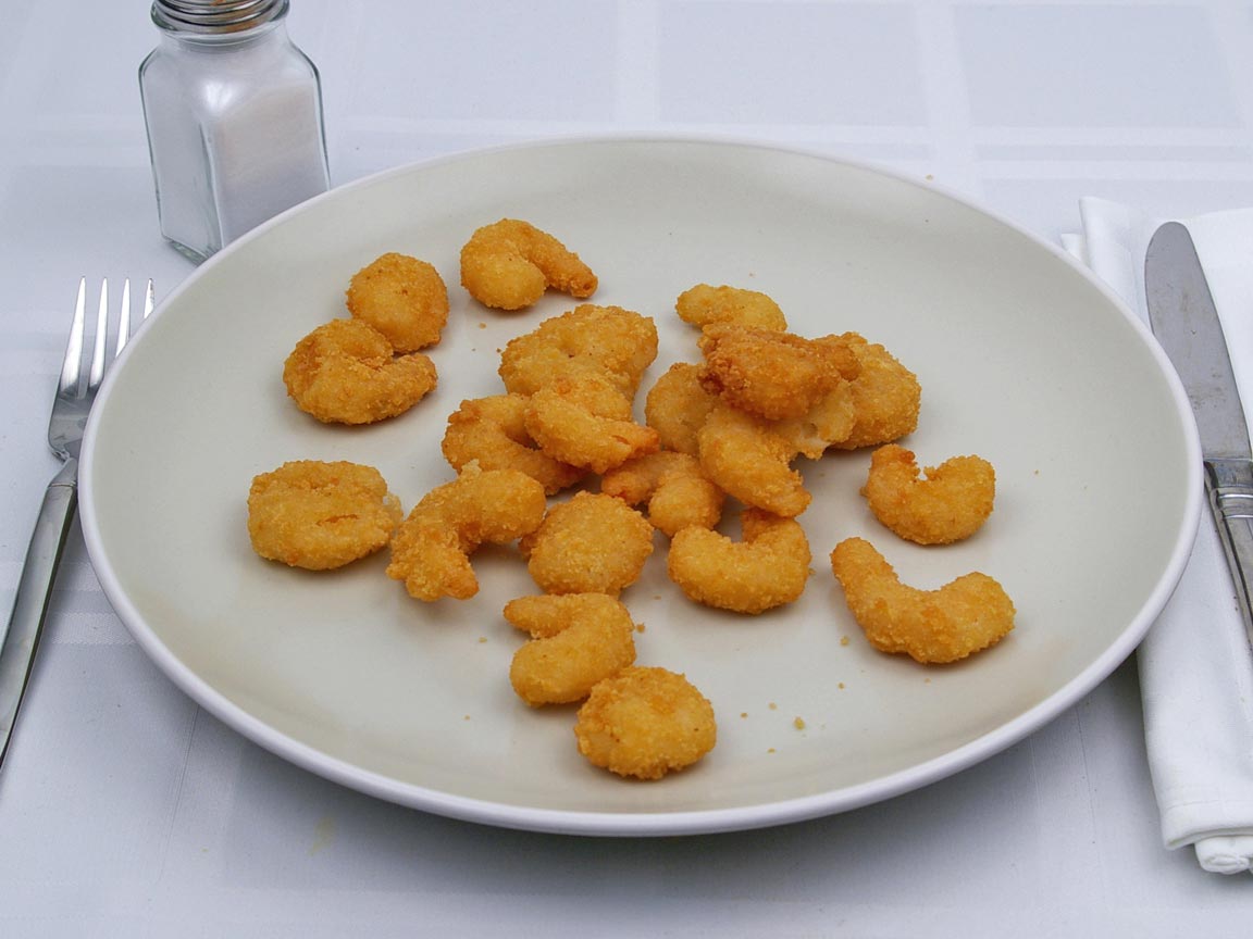 Calories in 1.67 order(s) of Long John Silver's - Popcorn Shrimp