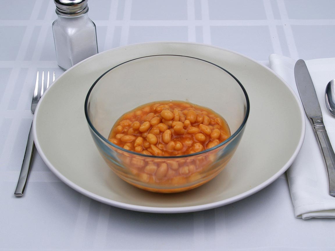 Calories in 1 cup(s) of Pork and Beans - Canned