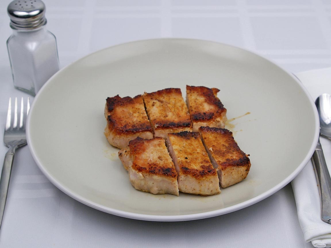 Calories in 255 grams of Pork Chop - Boneless - Fat Trimmed
