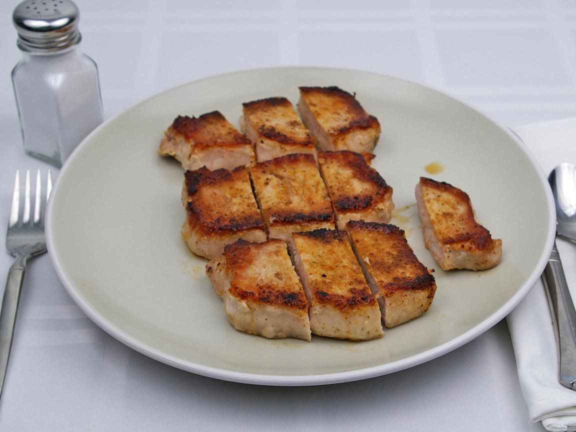 Calories in 425 grams of Pork Chop - Boneless - Fat Trimmed