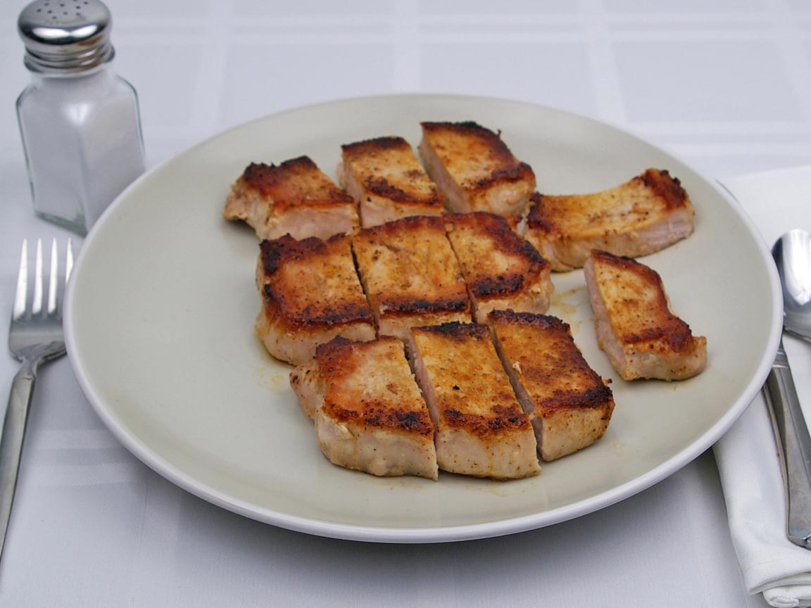 Calories in 467 grams of Pork Chop - Boneless - Fat Trimmed