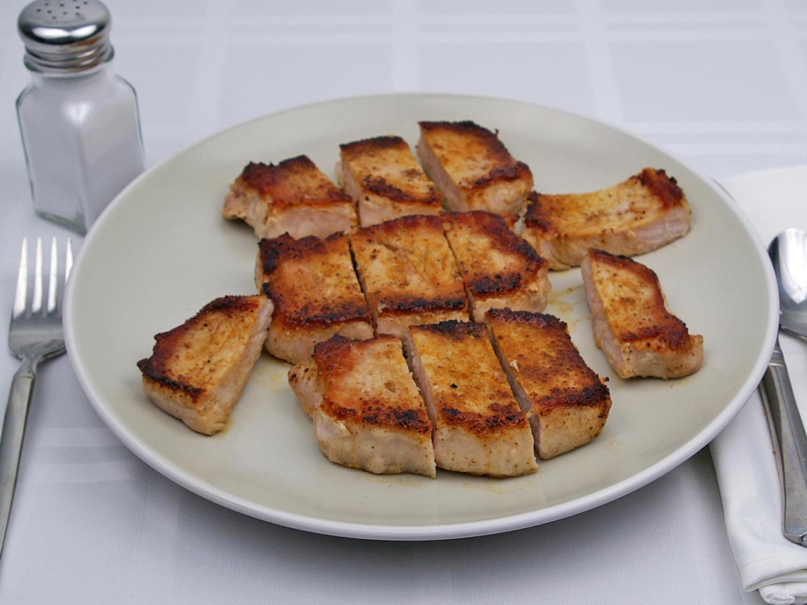 Calories in 510 grams of Pork Chop - Boneless - Fat Trimmed