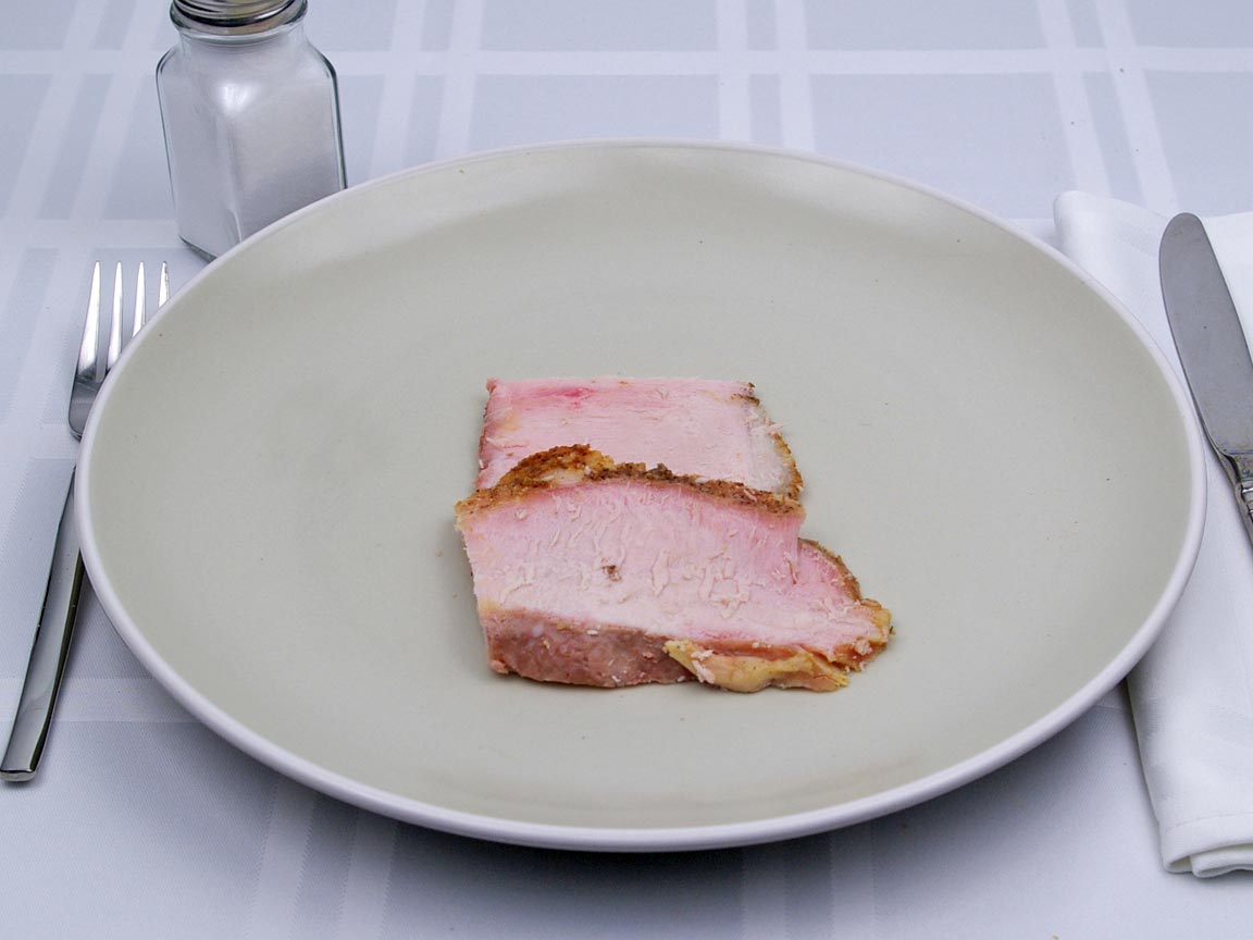 Calories in 2 piece(s) of Pork Loin Roast