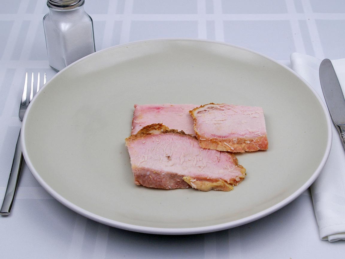 Calories in 3 piece(s) of Pork Loin Roast