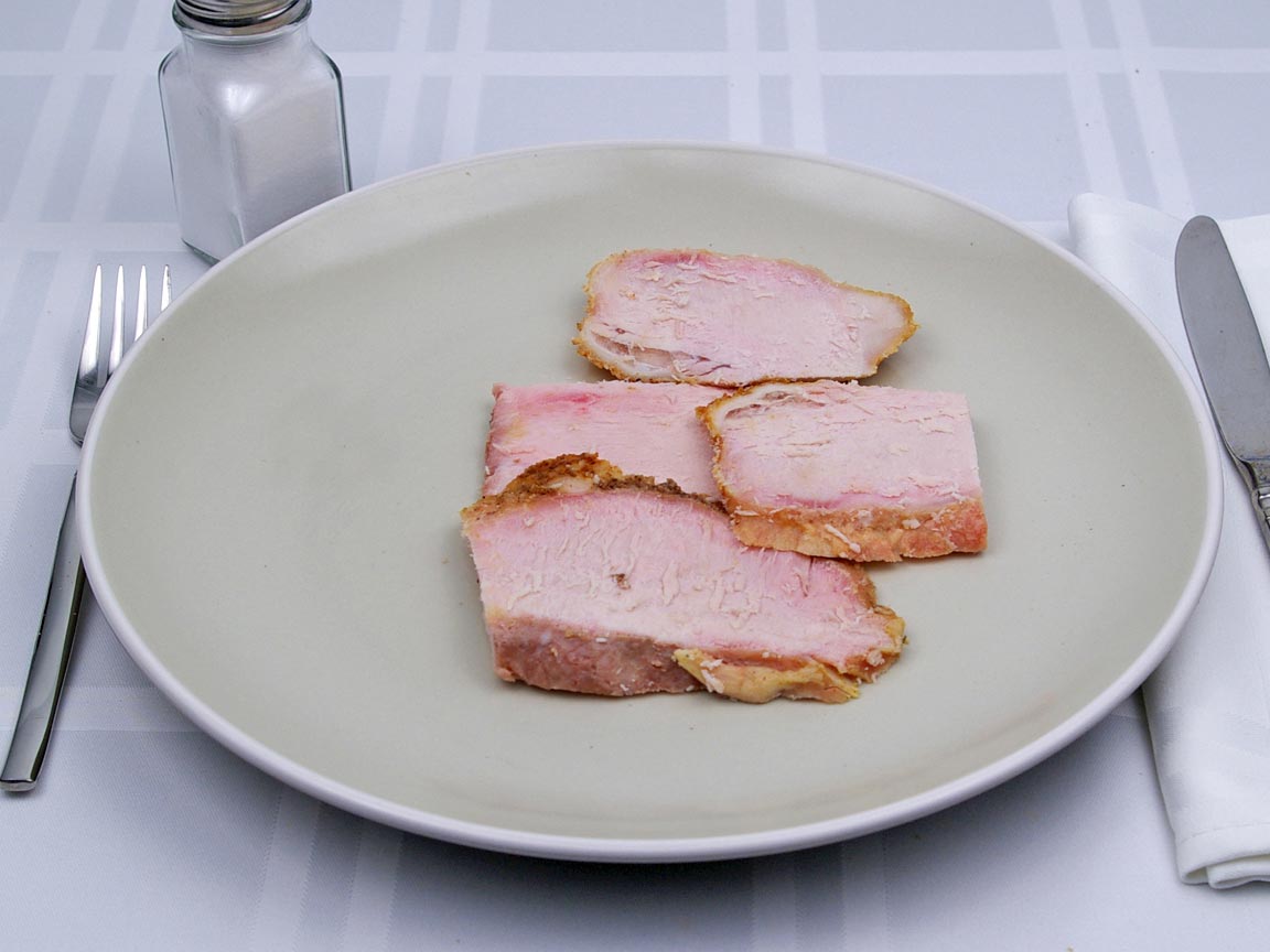 Calories in 4 piece(s) of Pork Loin Roast