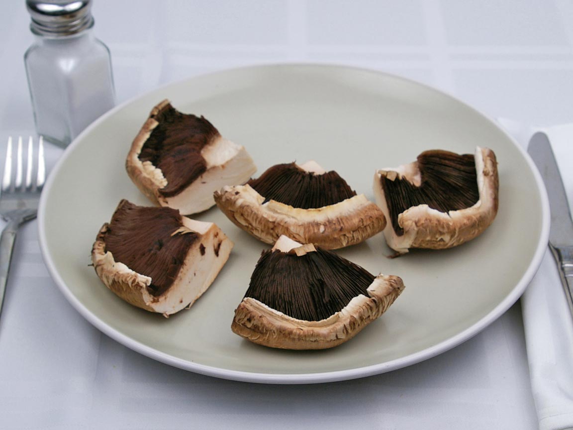 Calories in 1.25 mushroom(s) of Portobello Mushrooms