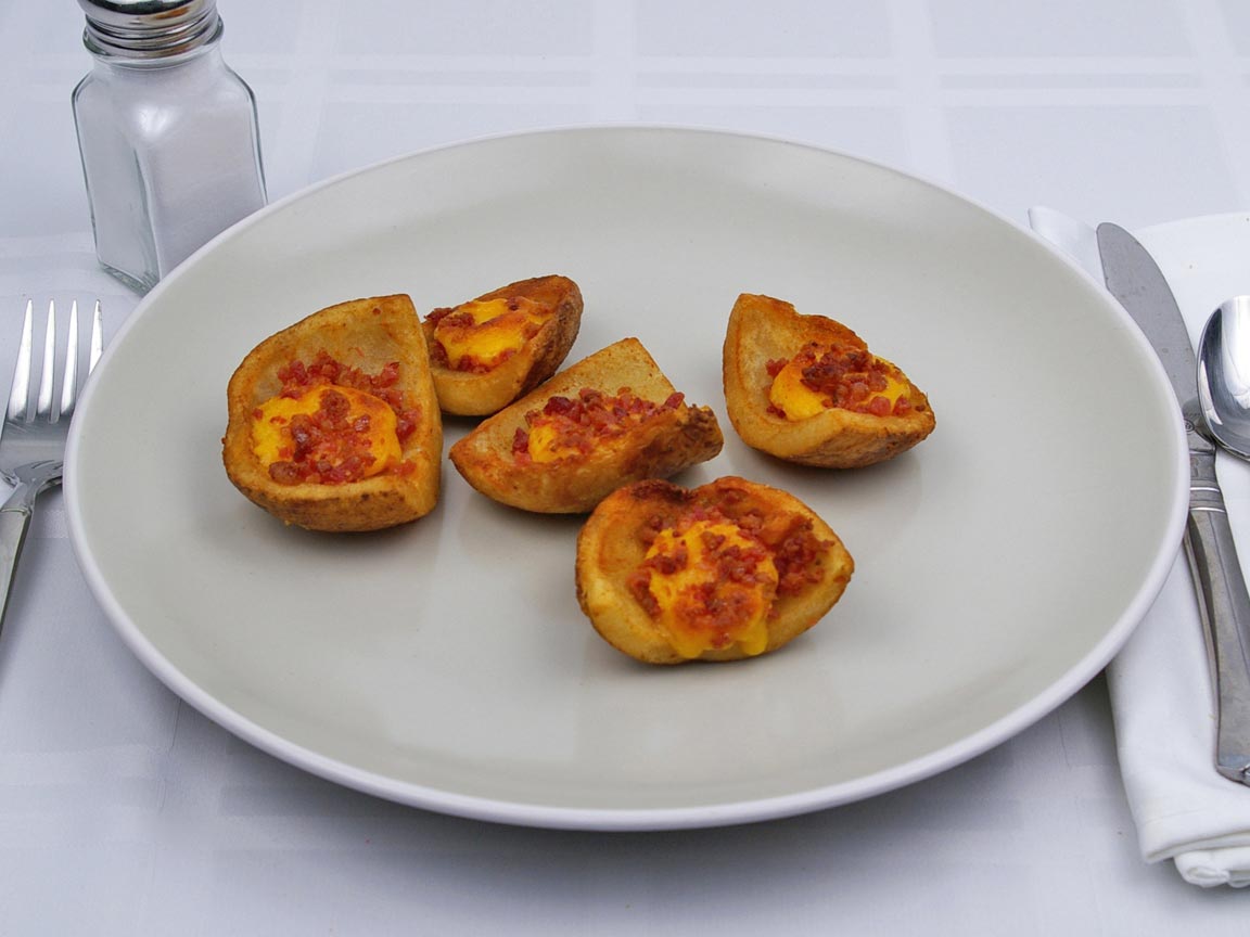 Calories in 156 grams of Potato Skins - Bacon and Cheddar