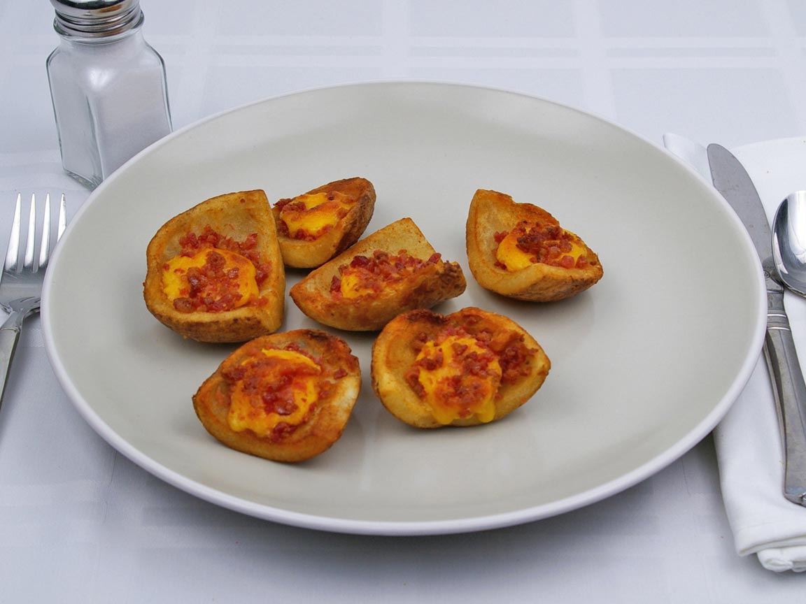 Calories in 187 grams of Potato Skins - Bacon and Cheddar