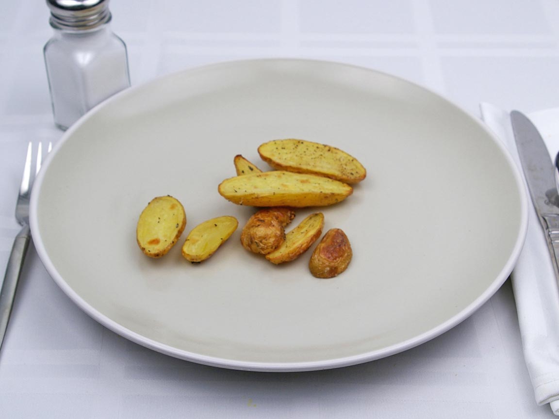Calories in 56 grams of Fingerling Potatoes - No Fat Added 