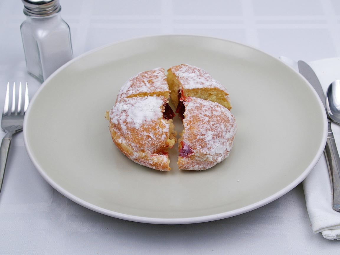 Calories in 1 donut of Powdered Jelly Filled Donut