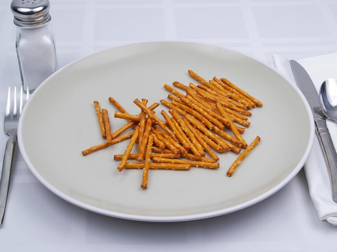 Calories in 28 grams of Pretzel - Sticks