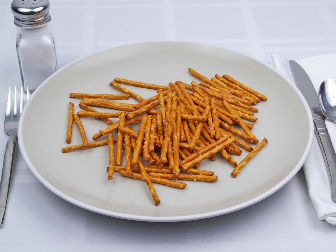 Calories in 49 grams of Pretzel - Sticks