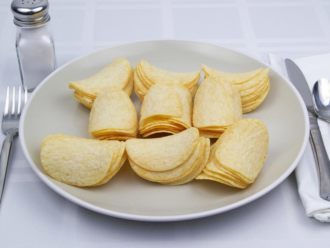 Calories in 63 chip(s) of Pringles - Original