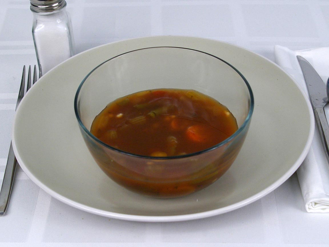 Calories in 1.5 cup(s) of Progresso Light Vegetable Barley Soup