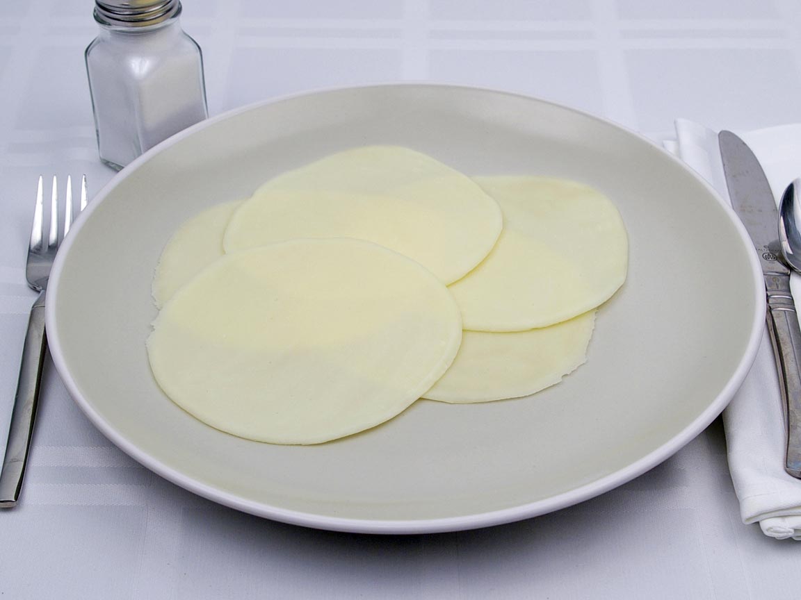 Calories in 5 slice(s) of Provolone Cheese